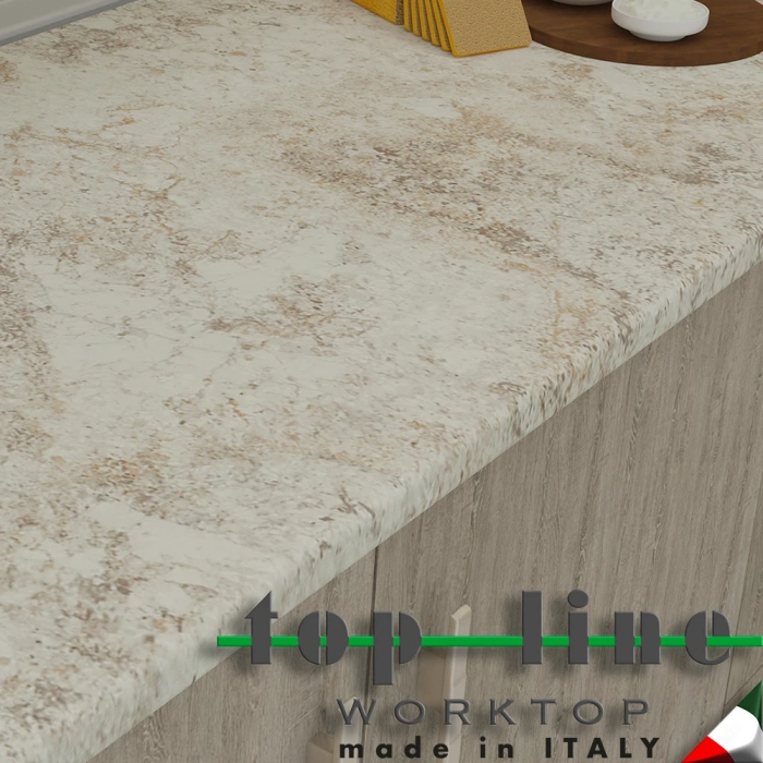 Topline Pietra Crema 3422 laminat tezgah - Görsel 2